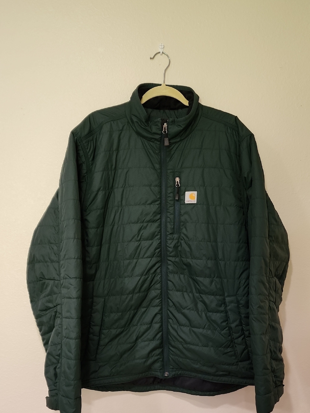 Carhartt Gilliam Jacket Forest Green Lightweight Puffer Coat Men's size XL Tall